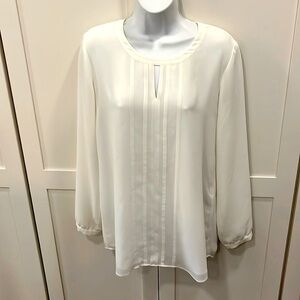Cabi Cream White Blouse Small